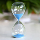 Large Fashion Blue Sand Glass Sandglass Hourglass Timer Clear Smooth Glass