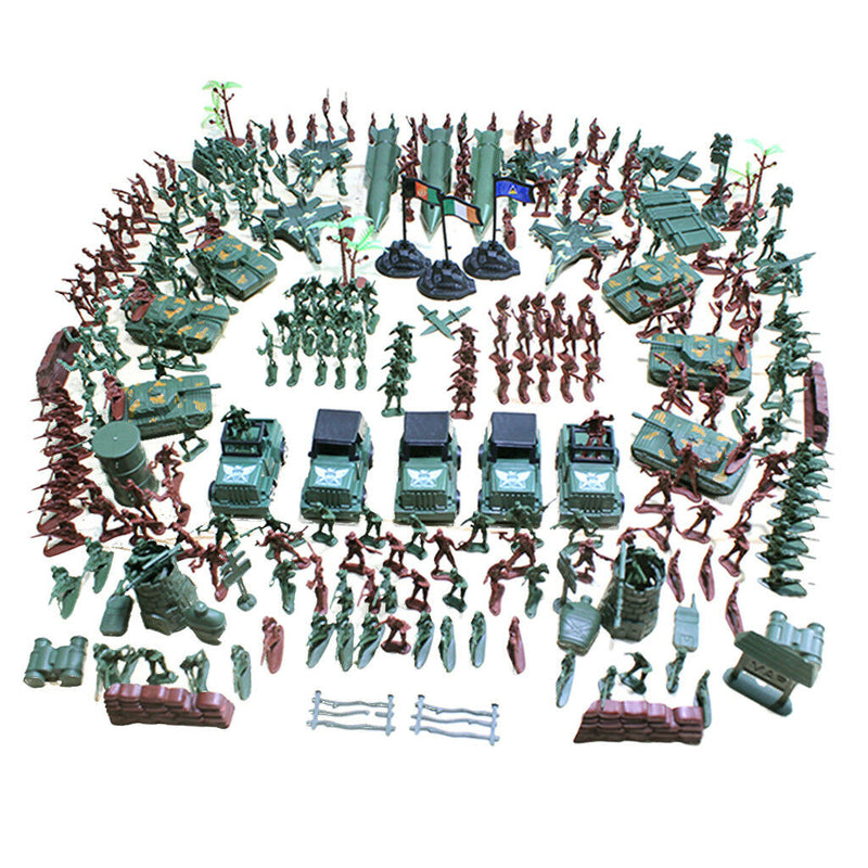 307 Pieces Army Base Set 4cm Soldiers & Assorted Accessories Military Toys