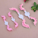 2pcs Heart Shape Plastic Pompom Maker Fluff Ball Weaver Loom Craft Tools