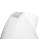 Pure Single Layer White 1T Tulle Church Cathedral Wedding Bridal Long Veil
