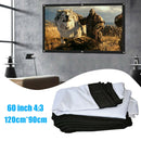 60inch Foldable Projector Screen 4:3 HD Home Theater Cloth Outdoor Movie Curtain