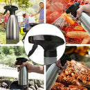 Stainless Steel Oil Pump Spray Bottle Olive Vinegar Sprayer Cooking Fine Mist