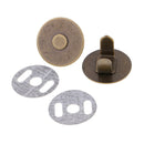 20 Sets Magnetic Clasps Snap Buttons for Purse Handbag Bag Sewing Craft 14mm
