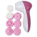 6pcs Pore Blackhead Facial Skin Cleansing Electric Massage Face Care Cleane