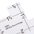 1pc 2"Plastic sewing measuring gauge quilting measurement for patchwork ruler SP