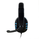 3.5mm Wired Gaming Headset Headphones with Mic for PS4 Xbox One PC (Blue)