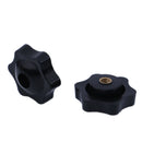 5Pcs M5 plum bakelite hand tighten nuts handle star thumb nuts manual n M&