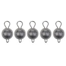 5 Pieces Fishing Sinker Jig Head Lead Fishing Weights Practical 7g