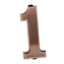 6x ABS Plastic House Hotel Door Address Plaque Number Digits Door Plate 1-6