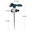 Multi-function Lawn Sprinkler Garden Water Sprinkler Rotating Sprayer 3Arms X2N2