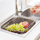 Multifunctional Stainless Steel Sink Draining Racks Holders Retractable Dis