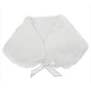 Ivory Plush Faux Fur Women Wedding Wraps Shrug Bolero Jackets Bridal Coat S