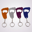 Footprint Shaped Beer Opener Aluminum Alloy Bottle Opener Keychains A