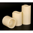3x LED Candles Mood Night Candles Battery Powered Pillar Tea Light Candles