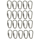 20 Mini Steel Quick Open Screw Lock Key Chain Hook Carabiner Safety Clasp