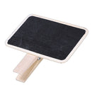 12Pcs Small Blackboard Clip Mini Blackboard Pegs Wooden Photo Note Clip J4G4