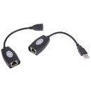 USB UTP Extender Adapter Over Single RJ45 Ethernet CAT5E 6 Cable Up to 150ft Bj
