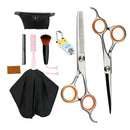 Hair Cutting Haircut Scissors Kit and Accessories Scissors Comb Cape Clips A