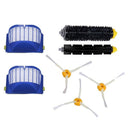 2 Blue Aerovac Filter+2 Set Main Brush Kit+6 Side Brush For Irobot Roomba 6