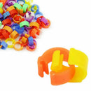 100x Bird Leg Band 8mm Pigeon Chicks Bantam Poultry Plastic Leg Ring/ Split U9K7