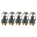 5x Metal Front Tractor Ignition Switch with 2 Key for Lucas 35670 128SA