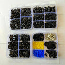 650 Pcs Plastic Car Fender Retainer Different Fasteners Clip Moulding O5Y4