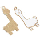 10Pcs/Set Enamel Alloy Alpaca Sheep Charms Pendant Jewelry DIY Making Craft G BX