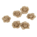 6 pcs linen Rose Flower for Wedding Decoration