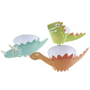 12pcs cartoon dinosaur cupcake wrapper paper birthday party supplies cake deBX