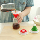 Silicone Gel Foldable Collapsible Oil Water Funnel Hopper Kitchen Cooking ToolOZ