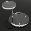 Acrylic Jewelry Organizer Display Necklace Bracelet Round Holder Stand Rack Case