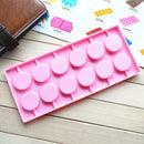 12 Cell Lollipop Silicone Mould Tray Candy Chocolate Cake Biscuit Baking Tool