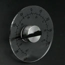 Circular Transparent Outdoor Window Thermometer Temperature Weather Station K4R1