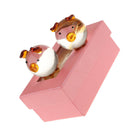 Crystal Lucky Pig Craft Creative Gift-1.57x1.57x1.77inch-Yellow