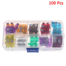 50 Pcs Medium Blade Fuse Assortment  Zinc Film Auto Car Motorcycle 2A To  IO BX
