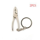 2pcs Mini Vise Tool Pliers Keyring Keychain Metal Adjustable Unisex Gift OZ