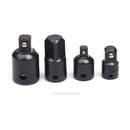 4pc 1/4" 3/8" 1/2" Ratchet Socket Adapter Reducer Converter Set Air Impact Tools