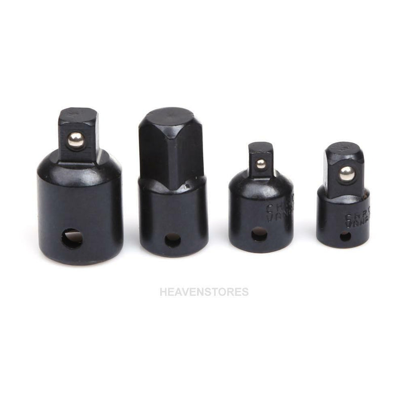 4pc 1/4" 3/8" 1/2" Ratchet Socket Adapter Reducer Converter Set Air Impact Tools