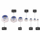 1X(175-Piece Stainless Steel Nylon Lock Nut Assortment Kit, Size Include, M