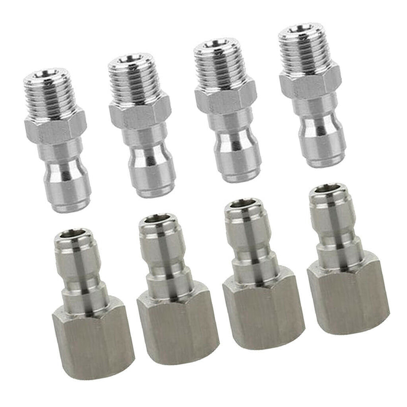 8-Pack Quick Release Connector Coupler Fitting for High Pressure Washer Gun &