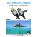 1.5m 8K 60Hz HDMI Male Cable TV Monitor Computer 48Gbps Audio Video Cord A