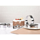 2x 14 Piece Stainless Steel Round Cookie Cutter Kit Scone Cutter