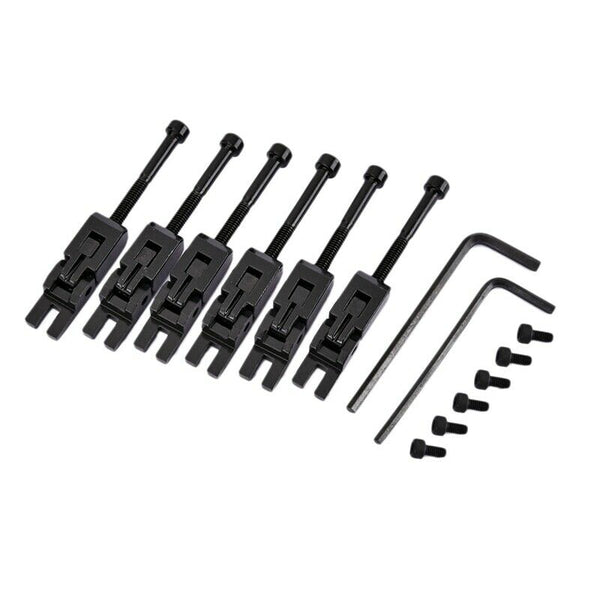 6Pcs Metal Guitar Locked String Saddles for Floyd-Rose Tremolo Bridge Parts
