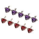 10 Pieces Heart Enamel Openable Cremation Keepsake Urn Pendant DIY Craft