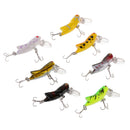 7Pcs Fishing Lures Lifelike Insect Grasshopper Baits Crankbaits Treble Hook