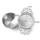 Tea Strainers with Drip Bowls (2-Pack); Elegant Stainless Steel Loose Leaf