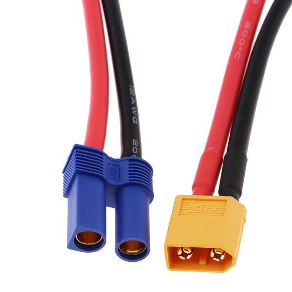 XT60 Female to Male EC5 Style Silicone Wire Connector Adapter Cable Converter