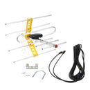 Outdoor 100Mile Amplified 8 Yagi Antenna HD TV 10dB Long Range UHF/VHF/FM  OZ