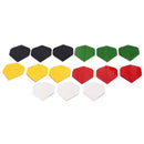 15pcs dart flights nice darts flight mixed color for outdoor darts wing tail M&O