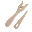 4x Wood Knitting Fork Lucet